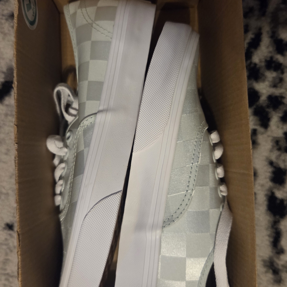 Vans Women's Mint Checkered Sneakers - Picture 4 of 5